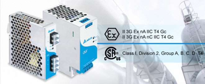 Блоки питания Ех от Delta