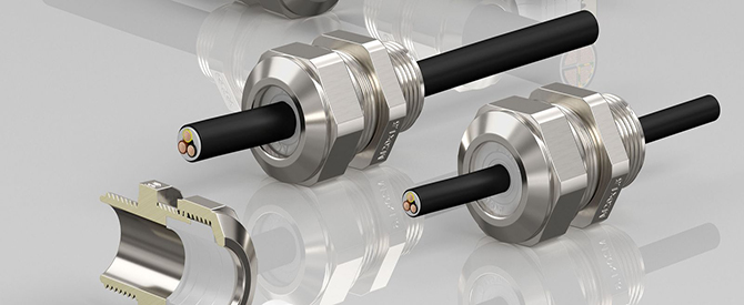 Progress® multiLAYER Универсальный кабельный  ввод с максимальным диапазоном зажима.