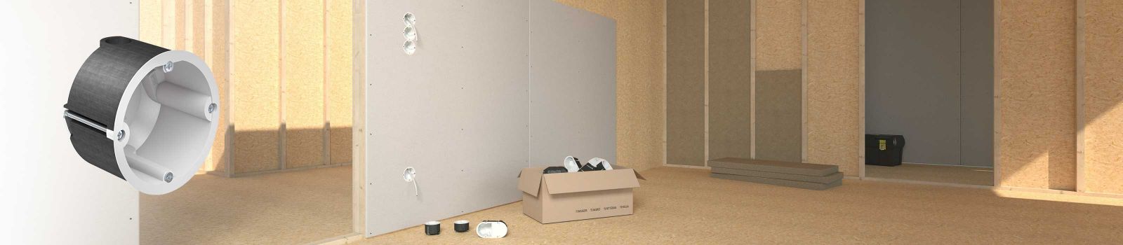 Коробки противопожарные HWD 90 — стеновые конструкции для EI30 и EI60.